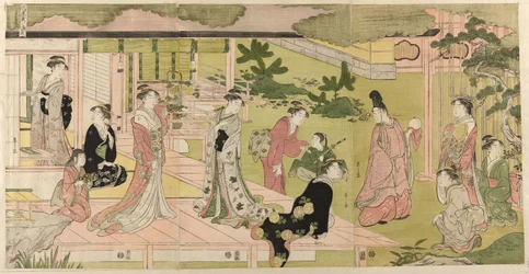 Wakana, del 1 (Wakana, jo), från serien "A Fashionable Parody of the Tale of Genji (Furyu yatsushi Genji)"