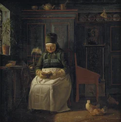 Julmorgon i en bondgård