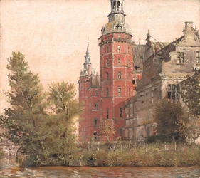 Frederiksborgs slott sett från nordväst. Studie