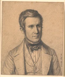 Porträtt av konstnärens hustrus bror Christen Christensen Købke (1817-1846)