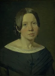 Porträtt av Konstnärens Svägerska Johanne Elisabeth Købke, f. Sundbye