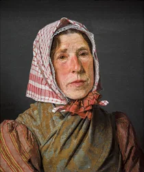 Gammal. Bonde kvinna