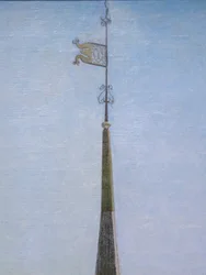Ett av de små tornen på Frederiksborgs slott