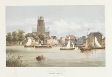 Utsikt över Dordrecht Utsikt över Vuilpoorts sida (titel på objekt) Utsikt över Dordrecht 1864 (serietitel på objekt)