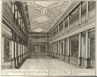 Bibliotek Från: Byggnaden av Imperial Academy of Sciences, 1741