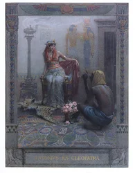 Cleopatra, scen från "Anthony and Cleopatra" av William Shakespeare (1564-1616)