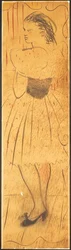 Triptyk (ritning av en älskares scen) (penna på papper) (se även 742028-29)