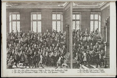 En bankett. Festival för kejsar Karl VI, 1712