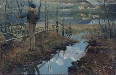 Pilflöjt (olja på duk)