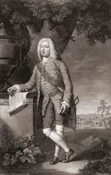 Thomas Coke, Earl of Leicester. Porträtt. (skriva ut)
