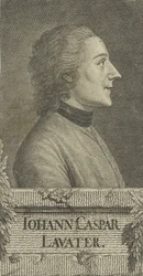 Porträtt av poeten och fysiognomen Johann Kaspar Lavater 1741-1801, 1773.