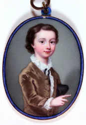 William Henry Cavendish Bentinck, markis av Titchfield, senare 3:e hertigen av Portland (emalj)