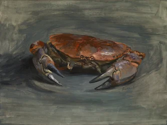 Crab, 2018 (olja på gessobehandlad träpanel)