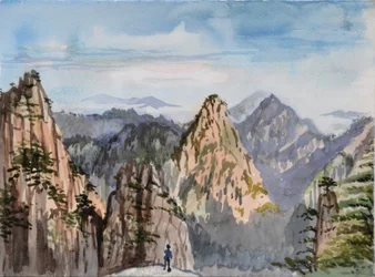 The Great Peak, 2015 (akvarell på papper)