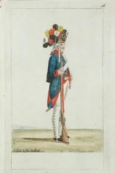 Grenadier vid Preobrazhensky-regementet, 1793
