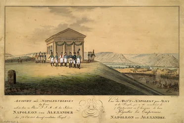 Napoleons och Alexander I:s besök på slagfältet i Jena, 1808