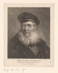 Gammal man med basker och skägg People in the Style of Rembrandt (serietitel)