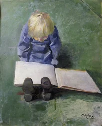Lilla Ebbe läser