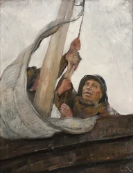 Att sätta segel, ca 1900