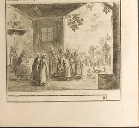 Illustration av hovedsceremoni från resor till den store hertigen av Muscovy och kungen av Persien
