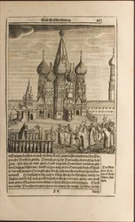 Moskvaillustration från resor till den store hertigen av Muscovy och kungen av Persien av Adam Olea