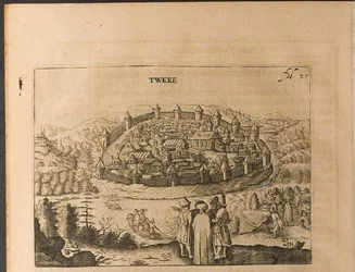 Tver Illustration från resor till den store hertigen av Muscovy och kungen av Persien av Adam Oleari