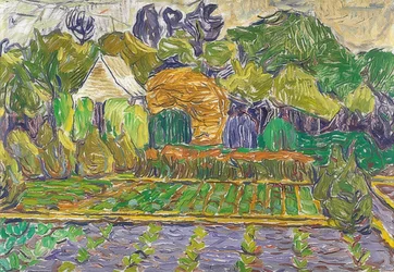 Trädgård i Soest. Omkring 1905