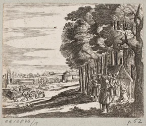 Illustration till Adam Olearius, "Persian Rosenthal av en genial poet Schich Saadi […]", Schleswig 1660