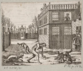 Illustration till Adam Olearius, "Persian Rosenthal av en genial poet Schich Saadi […]", Schleswig 1660