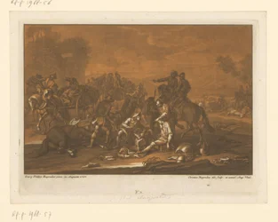 Slagfältet efter en strid Ryttare, hästar och strider (serietitel)