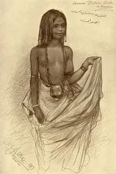 Bishari girl, More, Egypten,