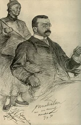 Europeisk man, Hankow, Kina, 1898.