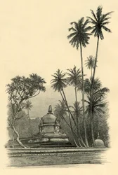 Natha Dewale Shrine, Kandy, Ceylon, 1898.