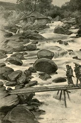 Vattenfall vid Miyanoshita, Japan, 1898.