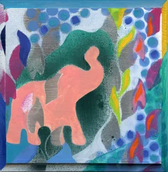 Elephant, ca 2008 (akryl på träpanel)