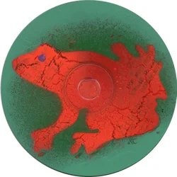 Frog c.2023 (akryl på CD)