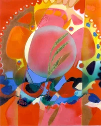 Hope, ca 2009 (akryl på panel med bladguld)