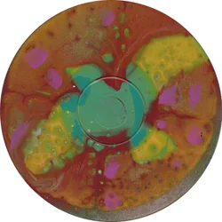 Peace, ca 2023 (akryl på CD)