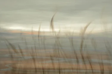 Mjuk strand vid horisonten