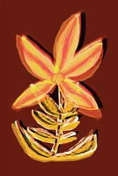 Livfull abstrakt blomning