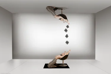 Surrealistiska, upp-och-nedvända figurer
