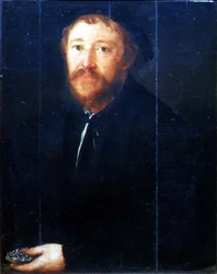 Porträtt av Cornelius Gros (panel)