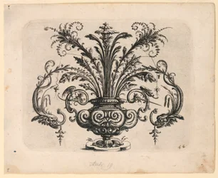 Tallrik 44 från Neww Grotteßken Buch (New Book of Grotesques)