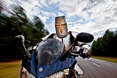 Riddare på motorcykel