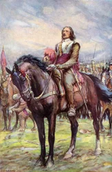 Oliver Cromwell kallar på Guds stöd före strid