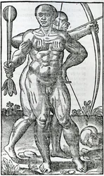 Två infödda från "la Hystoria general de las Indias" 1547