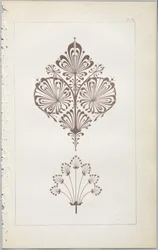 Konsten att dekorativ design: med en bilaga, som visar de timmar på dygnet då blommor öppnar, publicerad av Day & Son, London, 1862