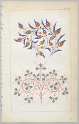 Konsten att dekorativ design: med en bilaga, som visar de timmar på dygnet då blommor öppnar, publicerad av Day & Son, London, 1862