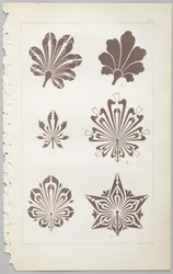 Konsten att dekorativ design: med en bilaga, som visar de timmar på dygnet då blommor öppnar, publicerad av Day & Son, London, 1862