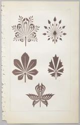 Konsten att dekorativ design: med en bilaga, som visar de timmar på dygnet då blommor öppnar, publicerad av Day & Son, London, 1862